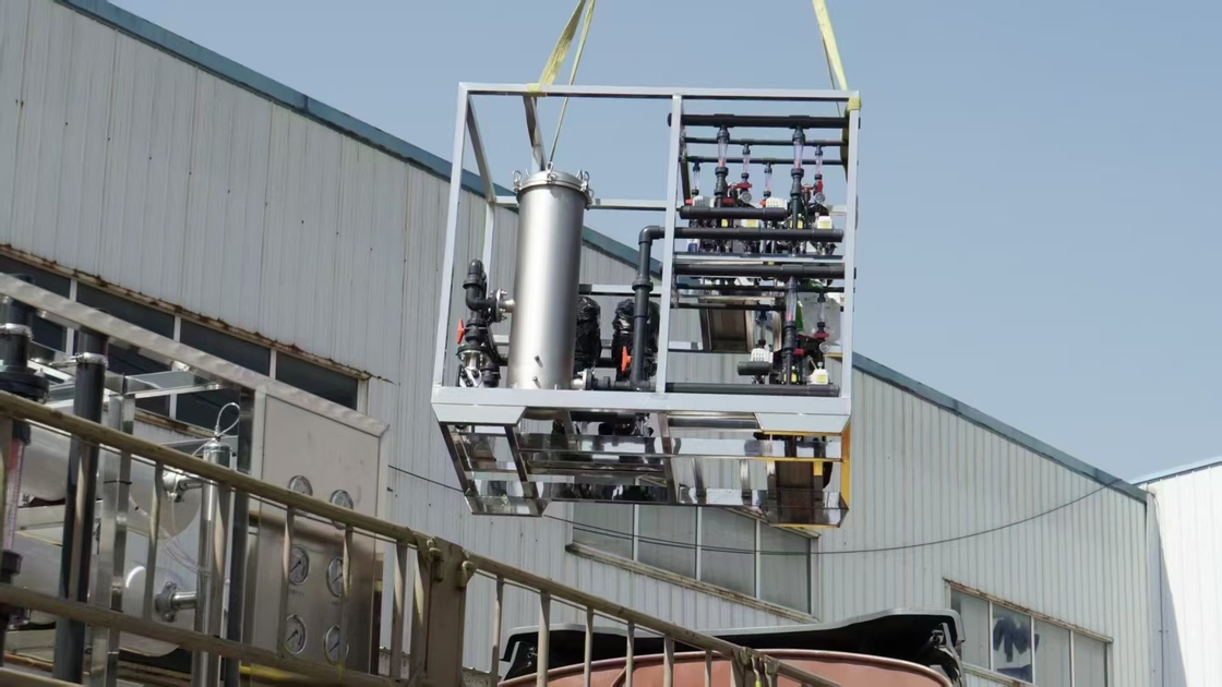 15 T/ora EDI sistema di acqua ultra pura per uso industriale con sistema RO a 2 fasi