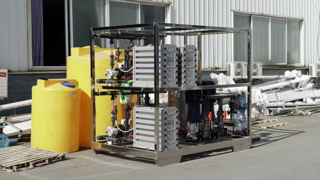 15 T/ora EDI sistema di acqua ultra pura per uso industriale con sistema RO a 2 fasi