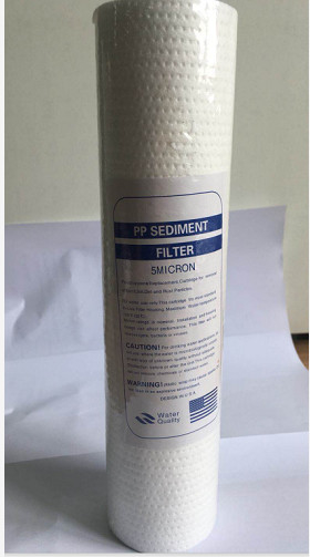 I pp filtrano la cartuccia di filtro dall'acqua della cartuccia accessori del sistema del RO del filtrante della cartuccia da 5 micron