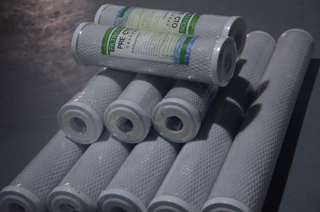 cartuccia di filtro da 10inch CTO Compressed Activated Carbon per gli accessori puri del sistema del RO della macchina dell'acqua