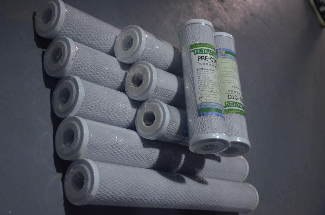 cartuccia di filtro da 10inch CTO Compressed Activated Carbon per gli accessori puri del sistema del RO della macchina dell'acqua