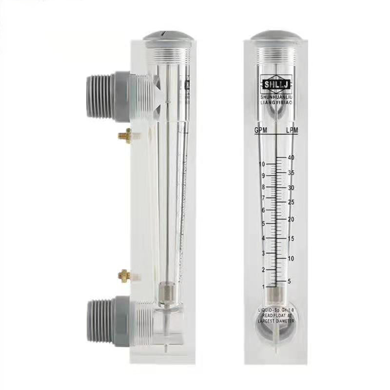 Metro acrilico di scorrimento dell'acqua del flussometro del supporto del pannello del collegamento 5GPM dell'OEM PVC/SS per il RO