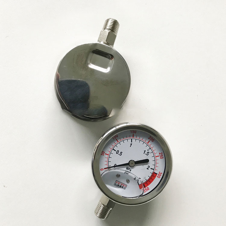 Manometro riempito di acqua della guarnizione 60Kpa del diaframma del manometro di SUS per il trattamento delle acque del Ro