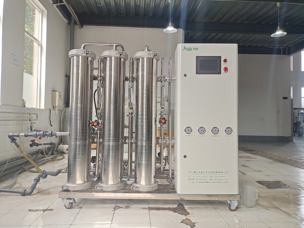 Sistema del RO della fase del doppio del materiale 1000LPH degli ss con disinfezione UV